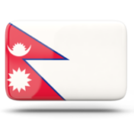 nepal rectangular icon with shadow 256