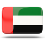 united arab emirates rectangular icon with shadow 256